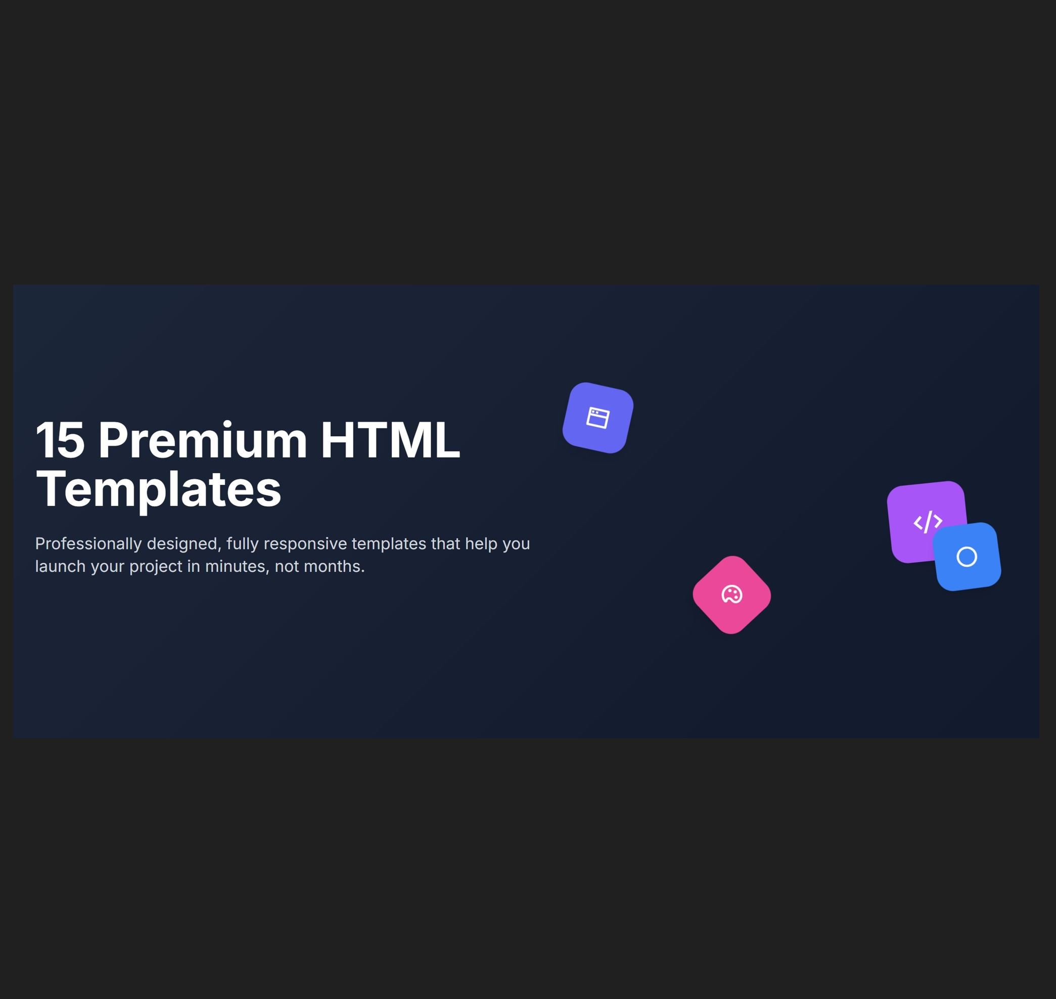 15 html templates